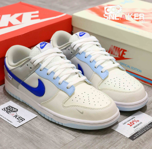 Nike Dunk Low "Ivory Hyper Royal" – Sneakers Homme/Femme
