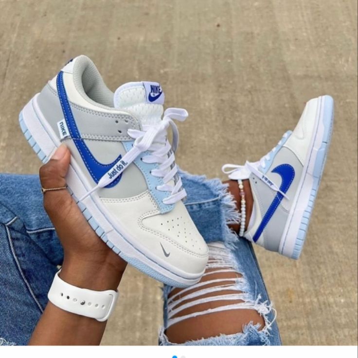 Nike Dunk Low "Ivory Hyper Royal" – Sneakers Homme/Femme