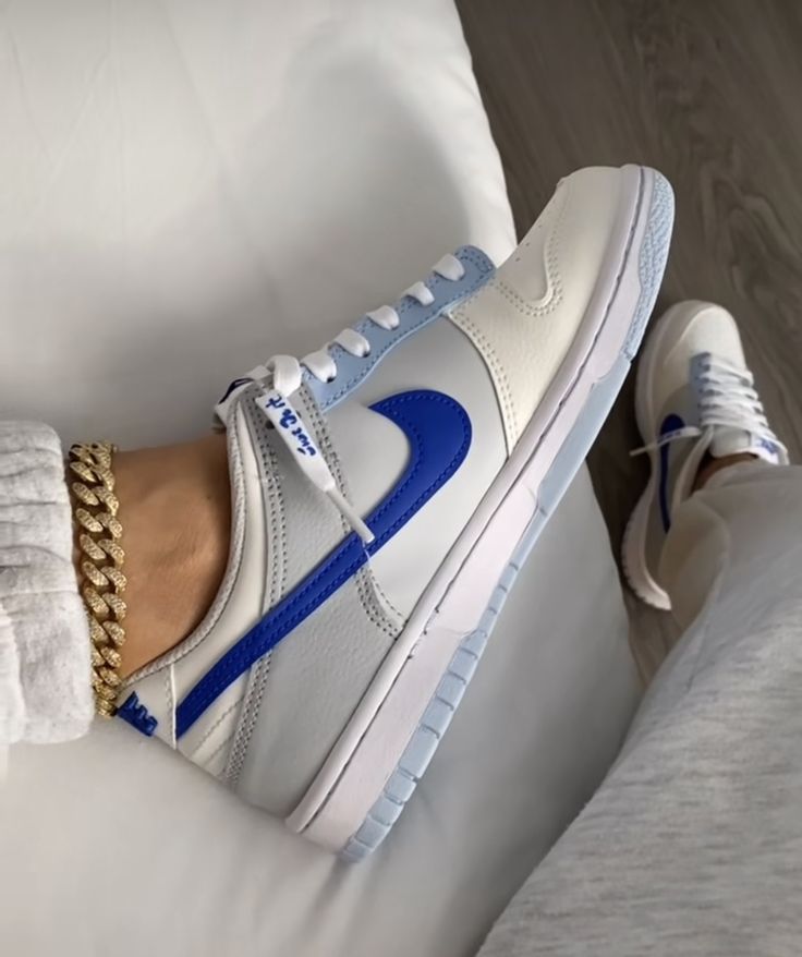 Nike Dunk Low "Ivory Hyper Royal" – Sneakers Homme/Femme